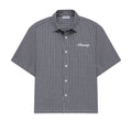 TakeReva Boxy Script Shirt Navy
